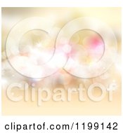 Clipart Of A Golden Glittery Background With Sparkles Royalty Free CGI Illustration