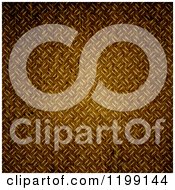 Clipart Of A 3d Grungy Diamond Metal Plate Texture Royalty Free CGI Illustration by KJ Pargeter