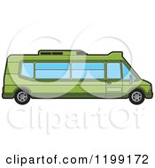 Poster, Art Print Of Green Tourist Van