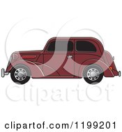Poster, Art Print Of Brown Vintage Ford Car With Tinted Windows
