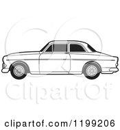 Poster, Art Print Of Black And White Volvo Car