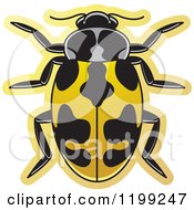 Poster, Art Print Of Yellow Parenthesis Lady Beetle