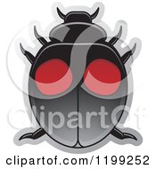 Poster, Art Print Of Black And Red Twice Stabed Lady Beetle