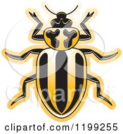 Poster, Art Print Of Yellow Striped Lady Beetle
