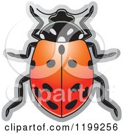 Poster, Art Print Of Red Convergent Lady Beetle
