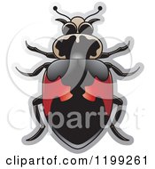 Poster, Art Print Of Red And Black Hippodamus Lady Beetle