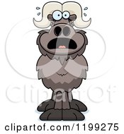 Cartoon Of A Scared Ox Royalty Free Vector Clipart