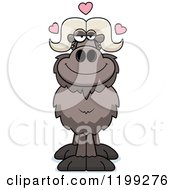 Poster, Art Print Of Loving Ox With Hearts