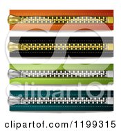 Colorful Horizontal Zippers