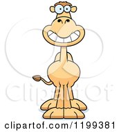 Cartoon Of A Grinning Camel Royalty Free Vector Clipart by Cory Thoman