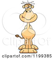 Cartoon Of A Drunk Camel Royalty Free Vector Clipart
