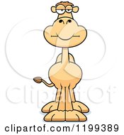 Cartoon Of A Bored Or Annoyed Camel Royalty Free Vector Clipart by Cory Thoman