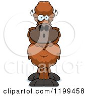 Cartoon Of A Surprised Buffalo Royalty Free Vector Clipart