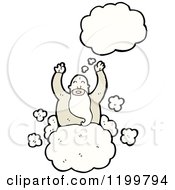 Poster, Art Print Of God In Heaven Thinking