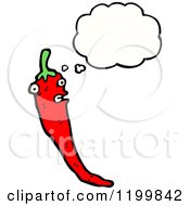 Poster, Art Print Of Red Chili Pepper Thinking