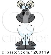 Poster, Art Print Of Happy Ram Sheep