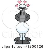 Poster, Art Print Of Loving Sheep With Hearts