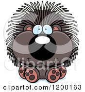 Cute Sitting Porcupine
