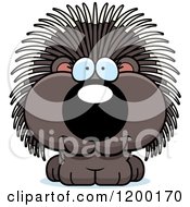 Poster, Art Print Of Cute Happy Porcupine