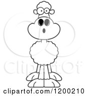 Poster, Art Print Of Black And White Surprised Sheep