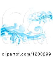 Poster, Art Print Of Blue Water Splash 3