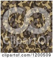 Poster, Art Print Of Seamless Brown Army Camouflage Pattern