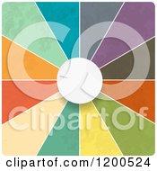 Poster, Art Print Of 3d White Dial And Colorful Segments