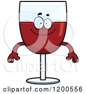 Poster, Art Print Of Happy Red Wine Glass Character