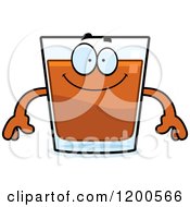 Poster, Art Print Of Happy Shot Glass Mascot