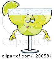 Cartoon Of A Sick Or Drunk Margarita Mascot Royalty Free Vector Clipart