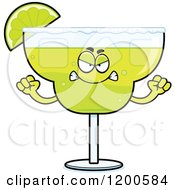 Cartoon Of A Mad Margarita Mascot Royalty Free Vector Clipart