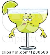 Cartoon Of A Sick Or Drunk Margarita Mascot 2 Royalty Free Vector Clipart