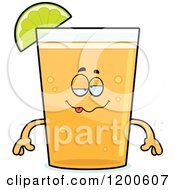 Poster, Art Print Of Drunk Beer Mascot With A Slice Of Lime