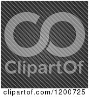 Clipart Of A Grayscale 3d Diagonal Carbon Fiber Weave Background Royalty Free Vector Illustration