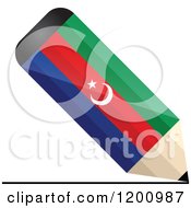 3d Writing Azerbaijan Flag Pencil