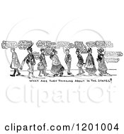 Clipart Of A Vintage Black And White War Cartoon Royalty Free Vector Illustration