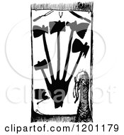 Poster, Art Print Of Vintage Black And White Turkey And Slaughter Tools