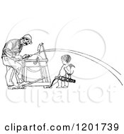 Poster, Art Print Of Vintage Black And White Man Being Shot With Cupids Arrow