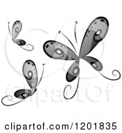 Poster, Art Print Of Grayscale Butterflies
