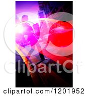 Poster, Art Print Of Woman Crossing An Urban Street With Flares