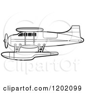 Poster, Art Print Of Small Outlined Seaplane