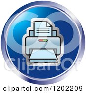Poster, Art Print Of Round Desktop Computer Printer Icon
