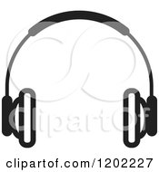 Poster, Art Print Of Black And White Wireless Computer Headphone Icon