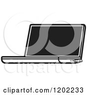 Poster, Art Print Of Black And White Laptop Computer Icon