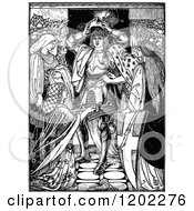 Poster, Art Print Of Vintage Black And White Pilgrims Progress Christians Armour