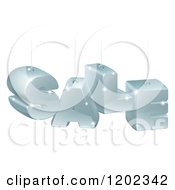 Clipart Of 3d Suspended Hanging SALE Letters Royalty Free Vector Illustration