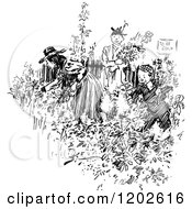 Clipart Of Vintage Black And White Gutter Snipes Royalty Free Vector Illustration by Prawny Vintage
