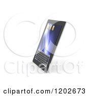 Clipart Of A 3d Touch Screen Tablet Computer On White Royalty Free CGI Illustration