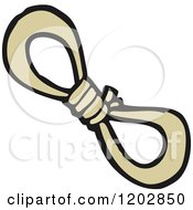 Cartoon Of A Rope Knot Royalty Free Vector Illustration by lineartestpilot