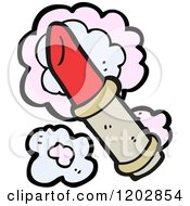 Cartoon Of A Tube Of Lipstick Royalty Free Vector Illustration by lineartestpilot